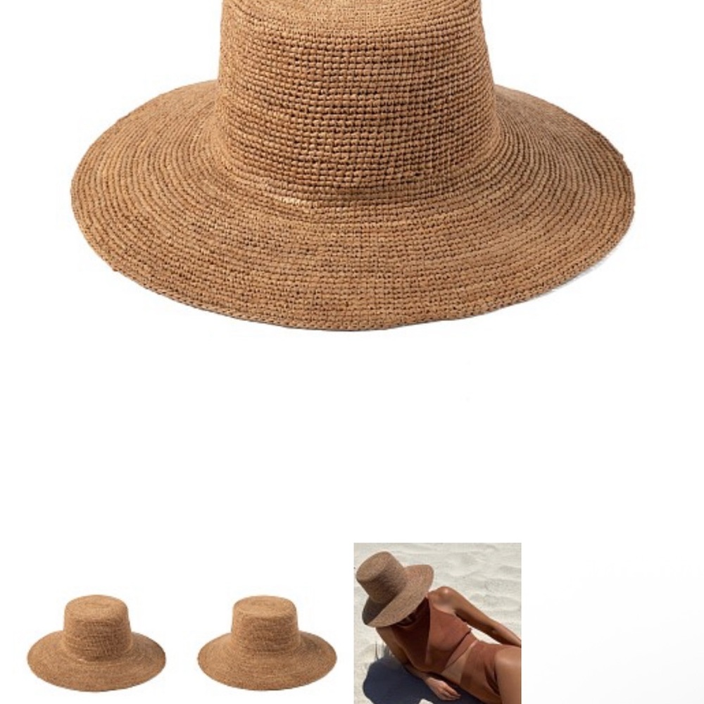 Elegant Tan Straw Sun Hat